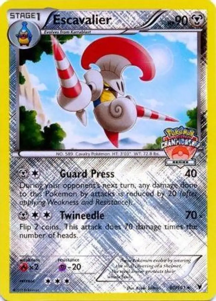 Escavalier (80/101) (Championship Promo) [Black & White: Noble Victories] - Pokemon Single