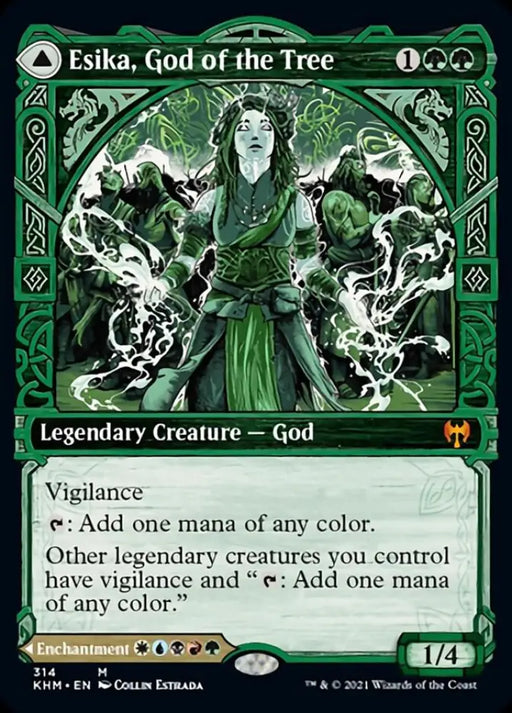 Esika God of the Tree // The Prismatic Bridge (Showcase) [Kaldheim] - MTG Single