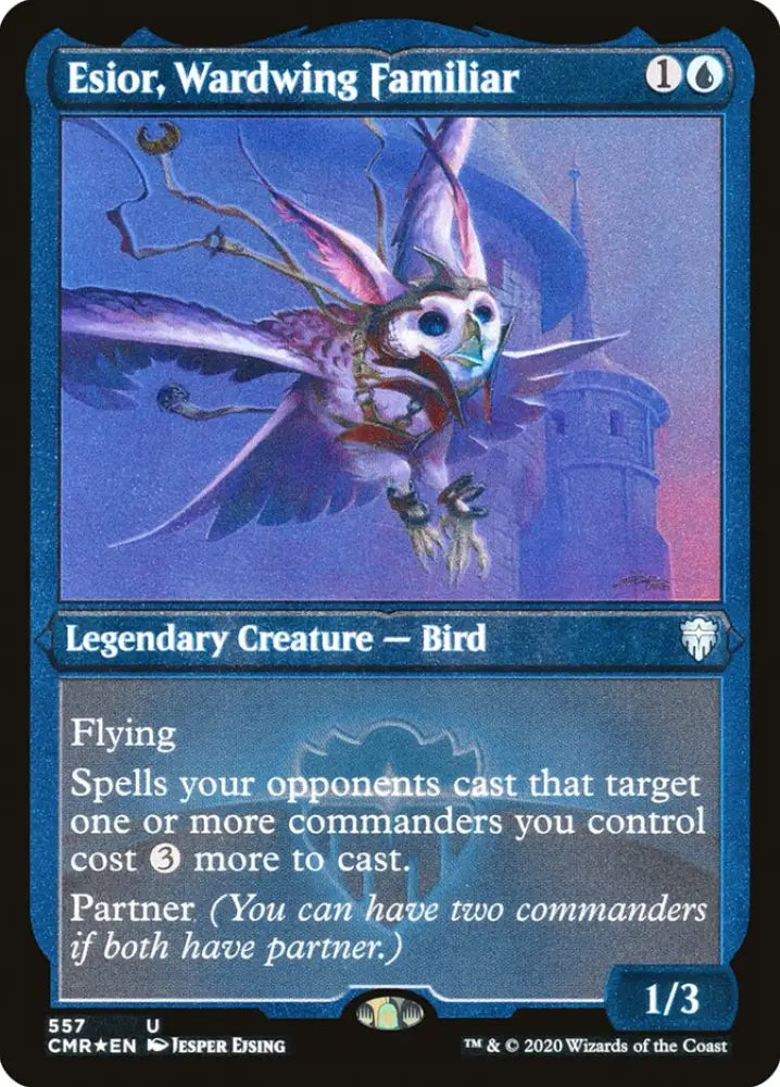 Esior Wardwing Familiar (Etched) [Commander Legends] - MTG Single