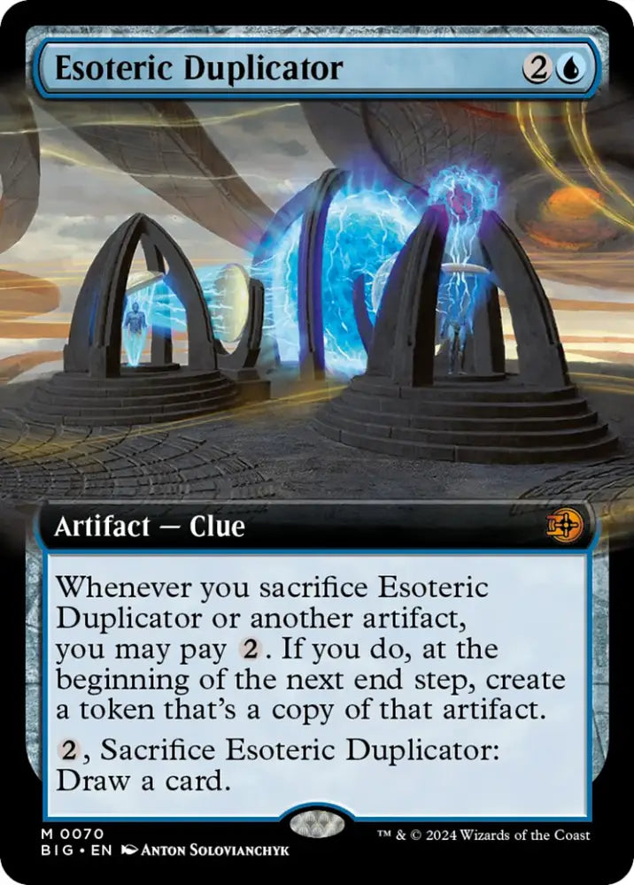 Esoteric Duplicator (Extended Art) [Outlaws of Thunder Junction: The Big Score] - MTG Single