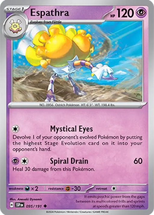 Espathra (095/191) [Scarlet & Violet: Surging Sparks] - Pokemon Single