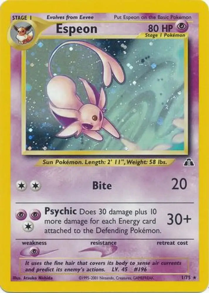 Espeon (1/75) [Neo Discovery Unlimited] - Pokemon Single