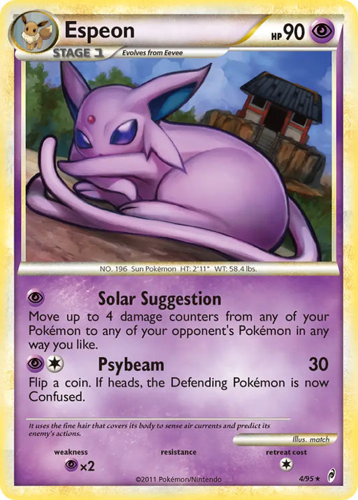 Espeon (4/95) [HeartGold & SoulSilver: Call of Legends] - Pokemon Single