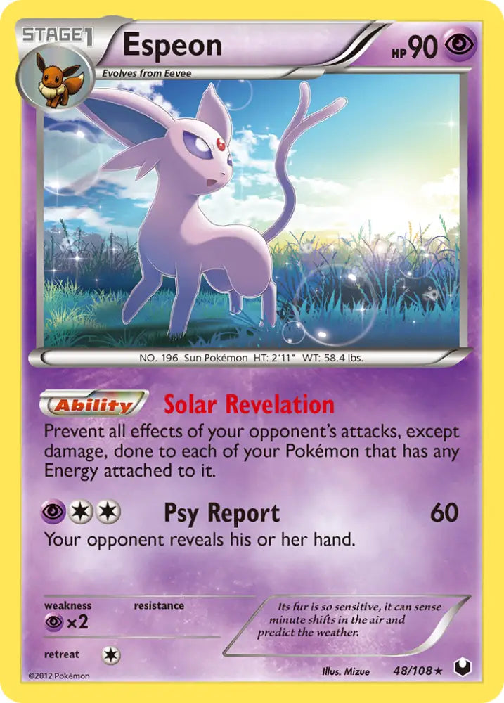 Espeon (48/108) [Black & White: Dark Explorers] - Pokemon Single
