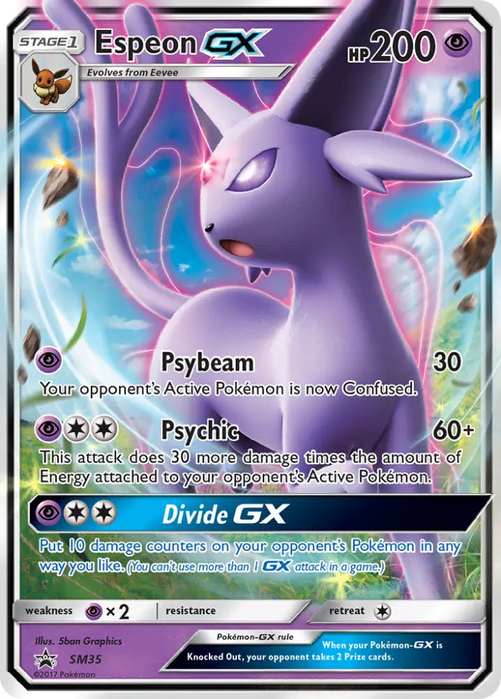 Espeon GX (SM35) [Sun & Moon: Black Star Promos] - Pokemon Single