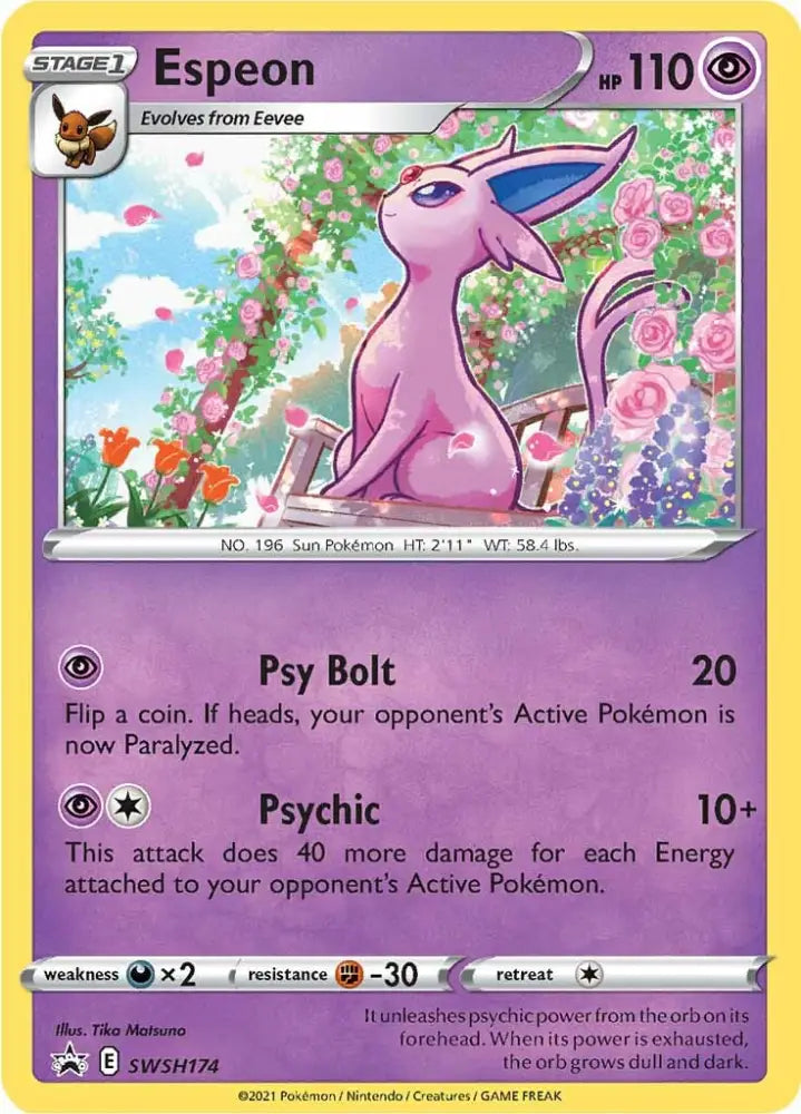 Espeon (SWSH174) [Sword & Shield: Black Star Promos] - Pokemon Single