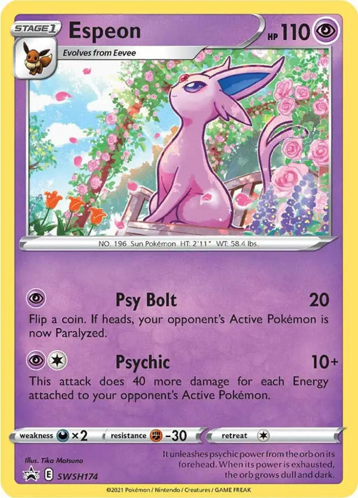 Espeon (SWSH174) [Sword & Shield: Black Star Promos] - Pokemon Single