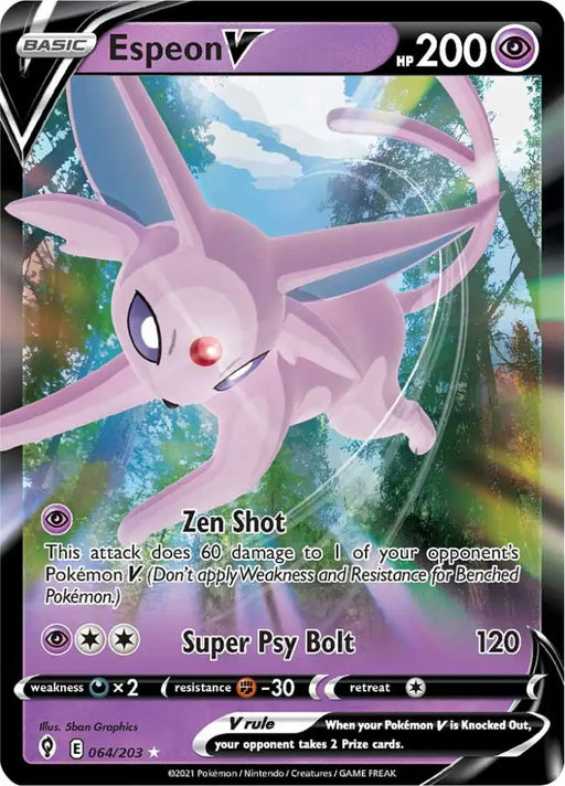 Espeon V (064/203) [Sword & Shield: Evolving Skies] - Pokemon Single