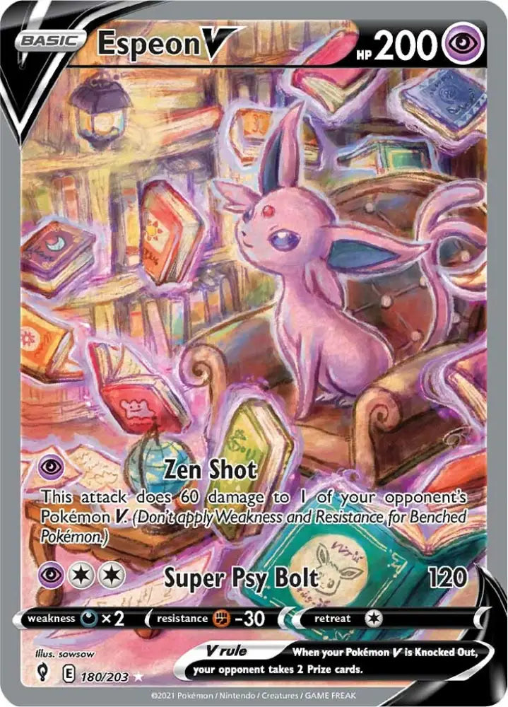 Espeon V (180/203) [Sword & Shield: Evolving Skies] - Pokemon Single