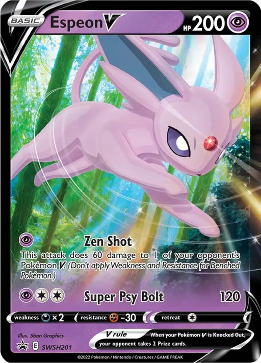 Espeon V (SWSH201) [Sword & Shield: Black Star Promos] - Pokemon Single
