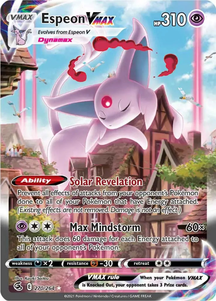 Espeon VMAX (270/264) [Sword & Shield: Fusion Strike] - Pokemon Single