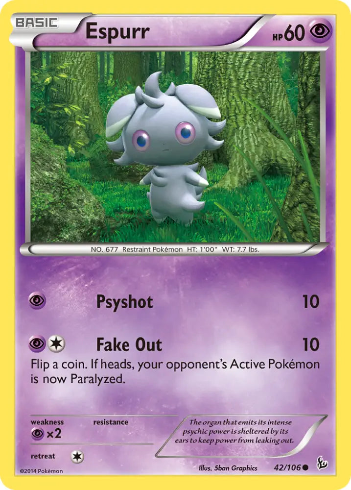 Espurr (42/106) [XY: Flashfire] - Pokemon Single
