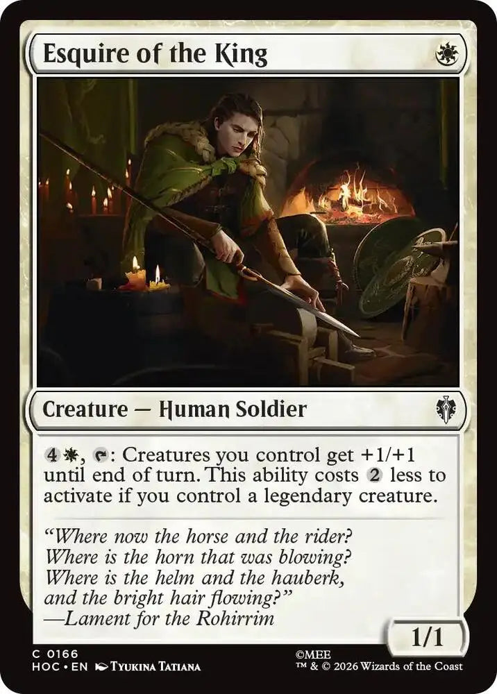 Esquire of the King (166) [The Hobbit: Eternal-Legal]