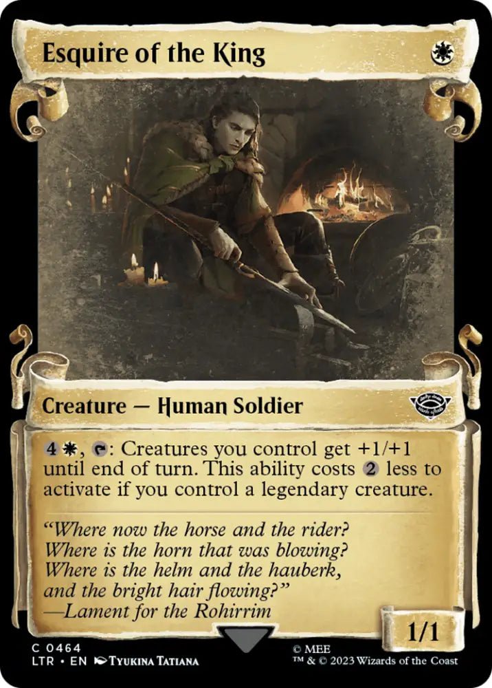 Esquire of the King [The Lord of the Rings: Tales of Middle-Earth Showcase Scrolls] - MTG Single