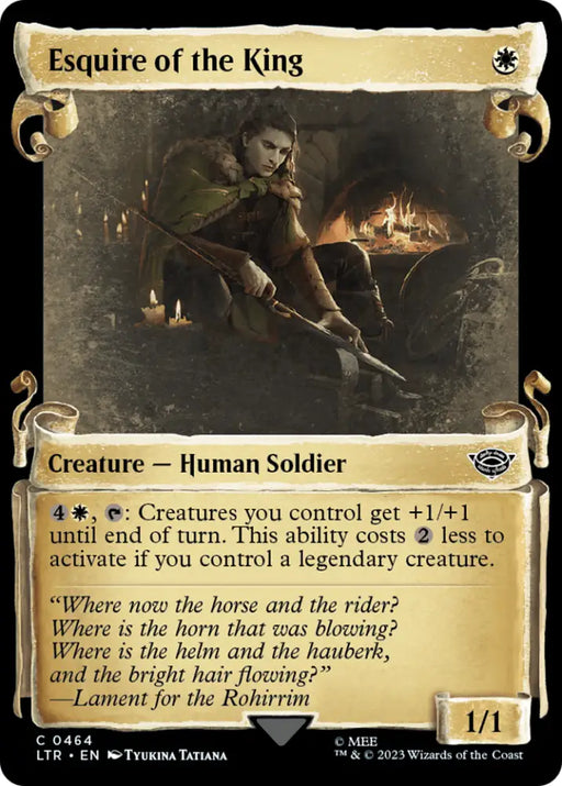 Esquire of the King [The Lord of the Rings: Tales of Middle-Earth Showcase Scrolls] - MTG Single