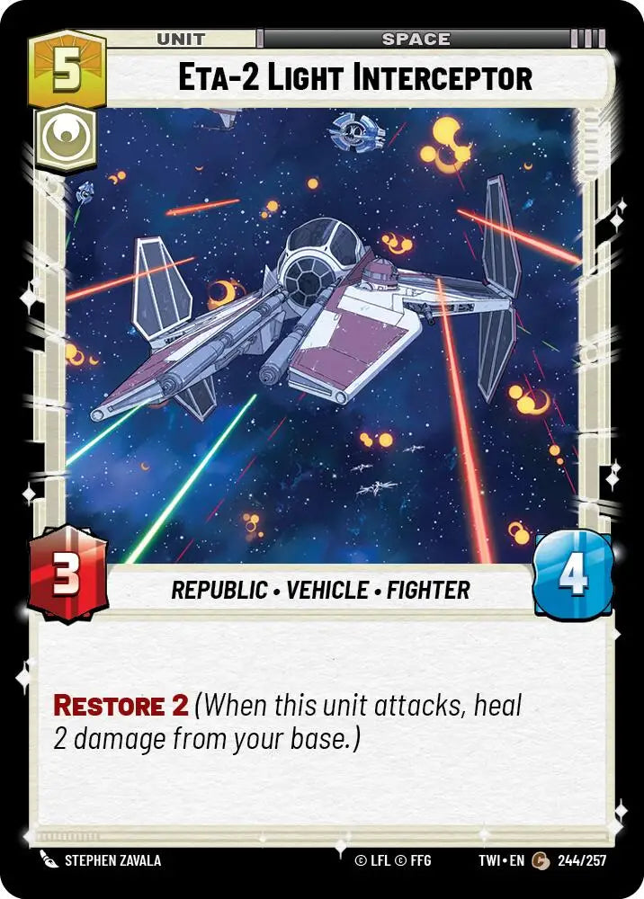 ETA-2 Light Interceptor (244/257) [Twilight of the Republic] - Star Wars: Unlimited Single