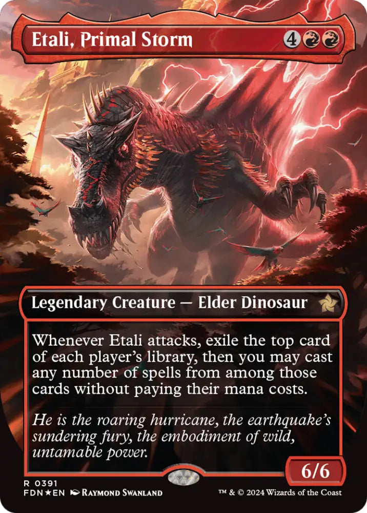 Etali Primal Storm (Borderless) (Mana Foil) [Foundations] - MTG Single