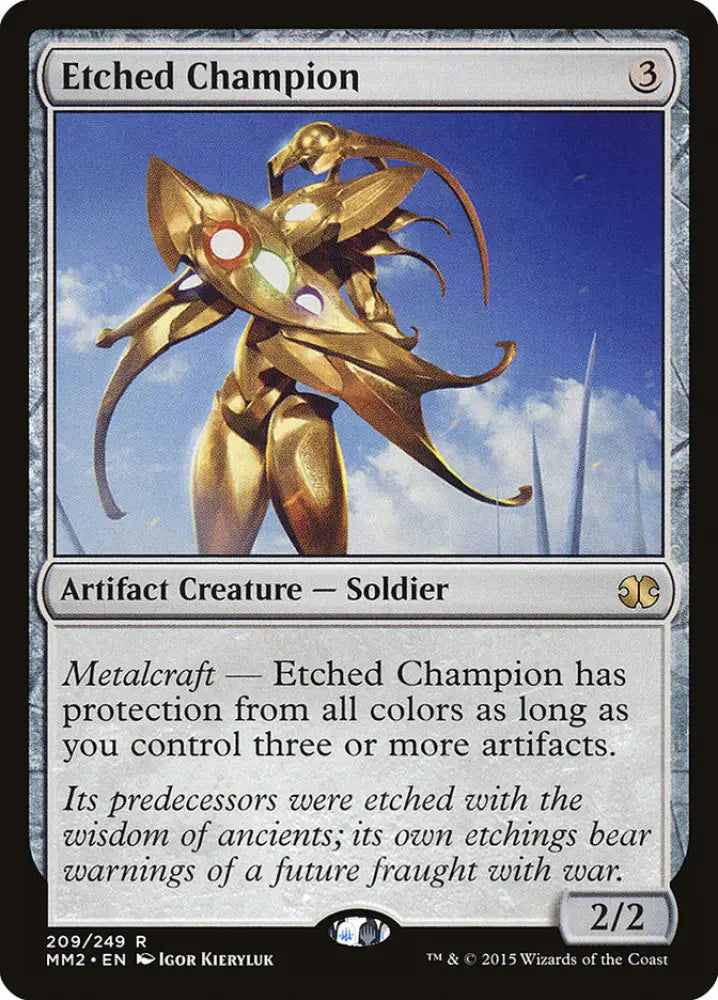 Etched Champion [Modern Masters 2015] - MTG Single
