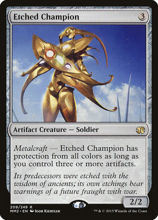 Etched Champion [Modern Masters 2015] - MTG Single