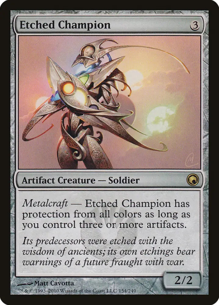 Etched Champion [Scars of Mirrodin] - MTG Single