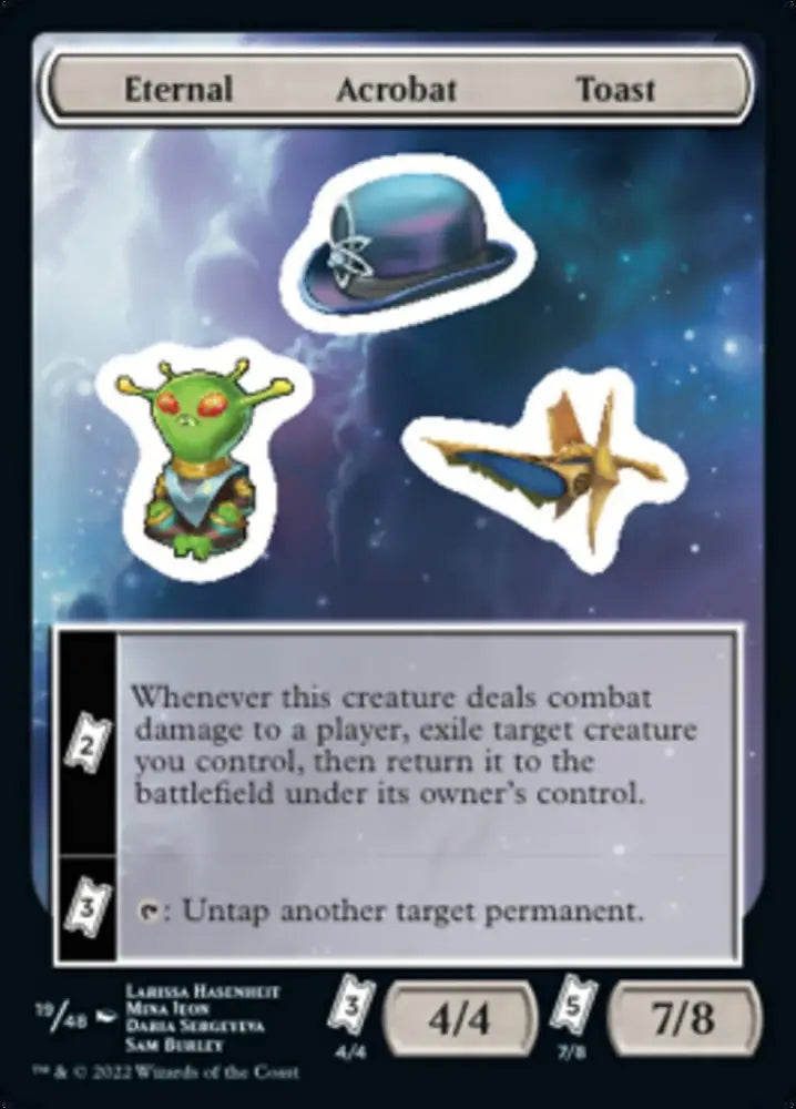 Eternal Acrobat Toast [Unfinity Stickers] - MTG Single
