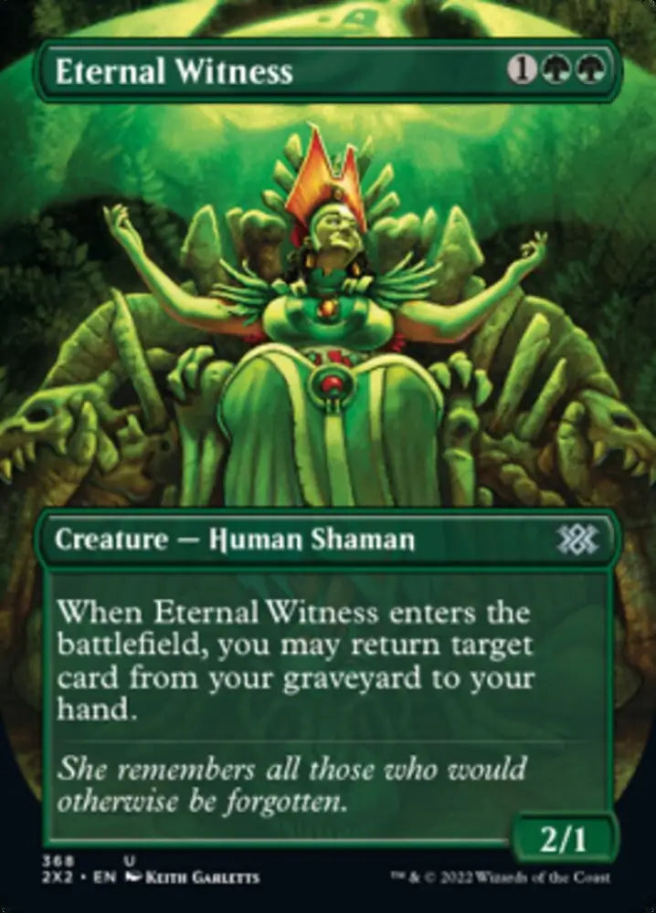 Eternal Witness (Borderless Alternate Art) [Double Masters 2022] - MTG Single