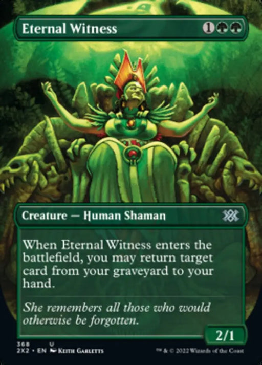 Eternal Witness (Borderless Alternate Art) [Double Masters 2022] - MTG Single