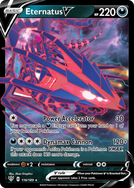 Eternatus V (116/189) [Sword & Shield: Darkness Ablaze] - Pokemon Single