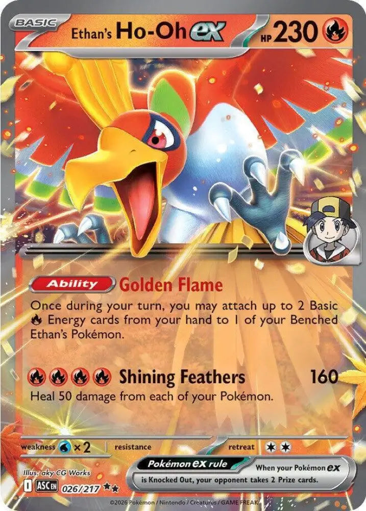 Ethan's Ho-Oh ex (026/217) [ME: Ascended Heroes]