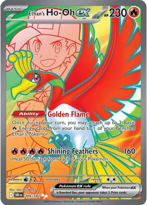 Ethan’s Ho-Oh ex - 209/182 [SV10: Destined Rivals] - Pokemon Single