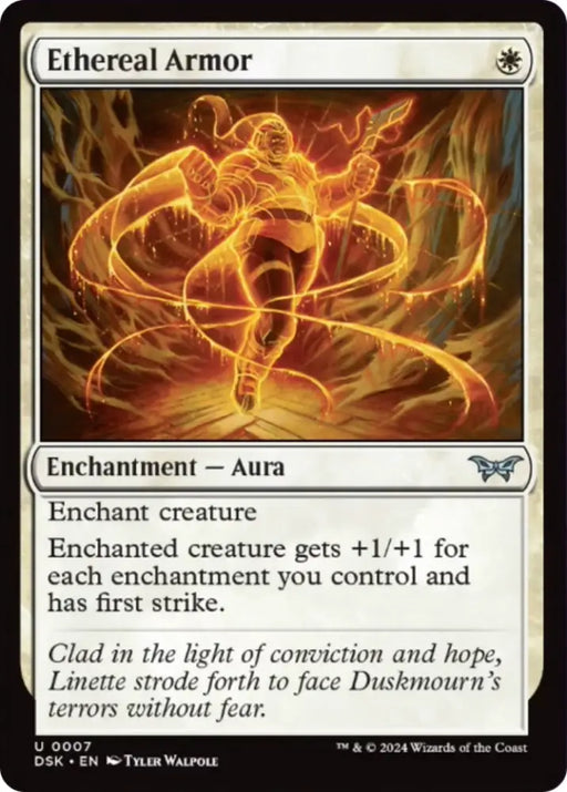 Ethereal Armor [Duskmourn: House of Horror] - MTG Single