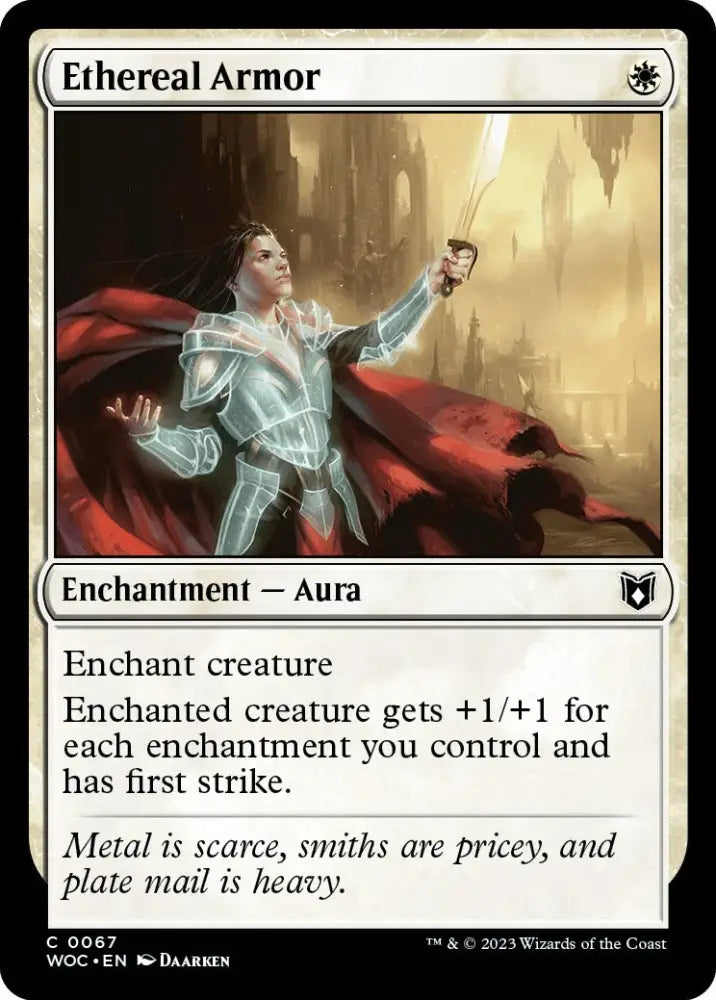 Ethereal Armor [Wilds of Eldraine Commander] - MTG Single