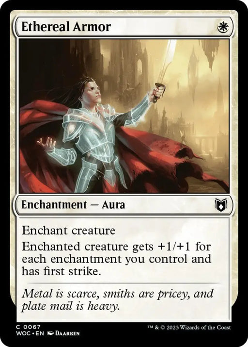 Ethereal Armor [Wilds of Eldraine Commander] - MTG Single