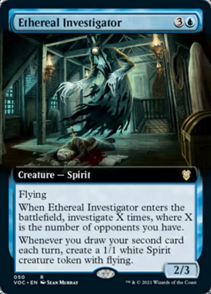 Ethereal Investigator (Extended Art) [Innistrad: Crimson Vow Commander] - MTG Single
