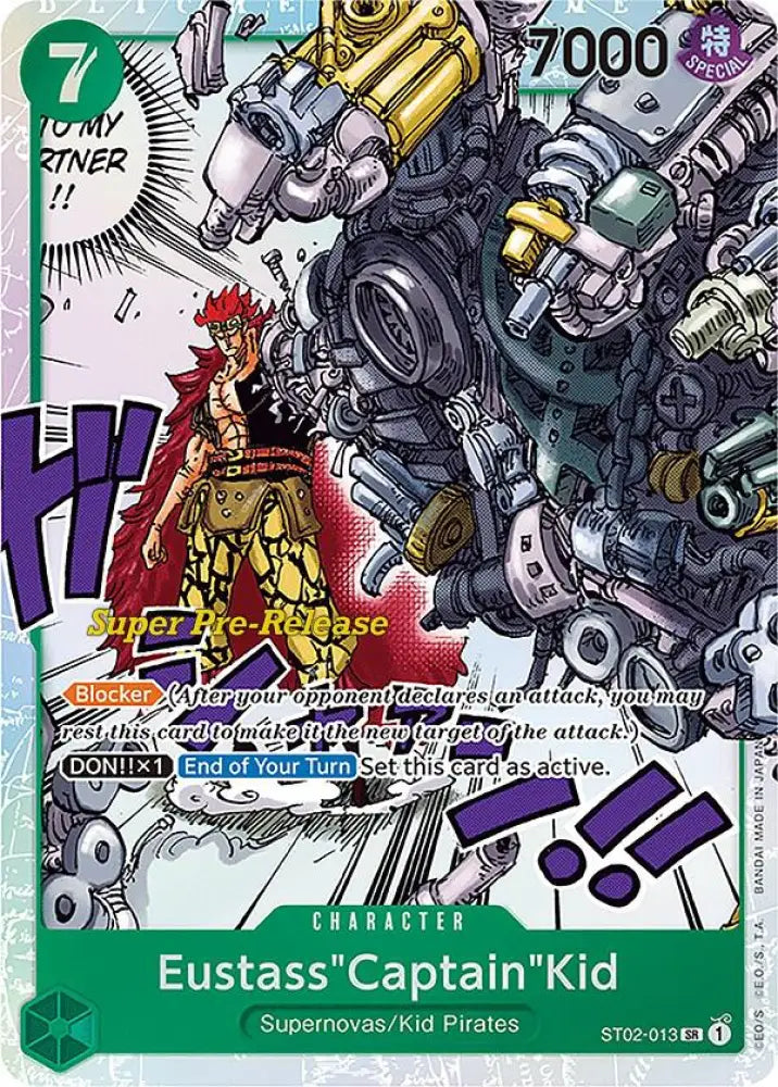 Eustass"Captain"Kid (013) (ST02-013) [Super Pre-Release Starter Deck 2: Worst Generation]