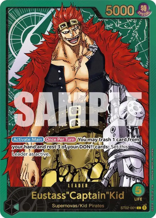 Eustass"Captain"Kid (Premium Card Collection -Leader Collection-) (ST02-001) [One Piece Promotion Cards]