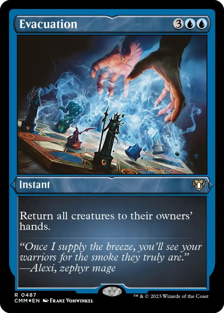 Evacuation (Foil Etched) [Commander Masters] - MTG Single