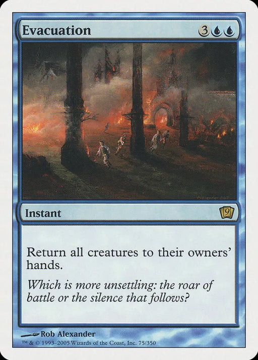 Evacuation [Ninth Edition] - MTG Single