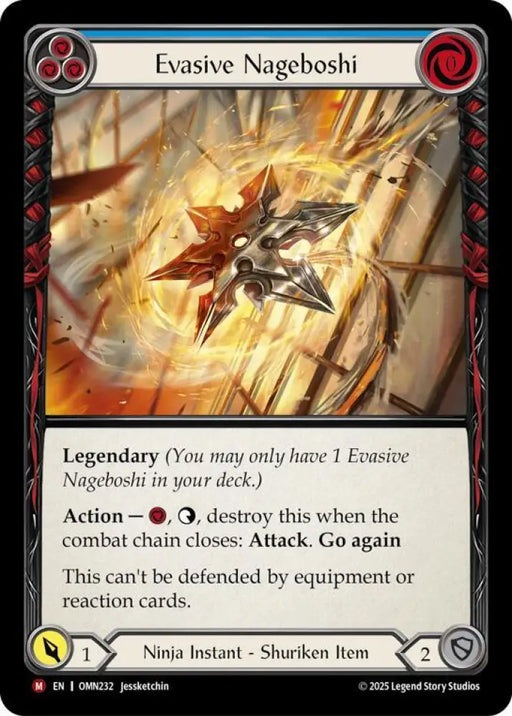 Evasive Nageboshi (Blue) (OMN232) [Omens of the Third Age]