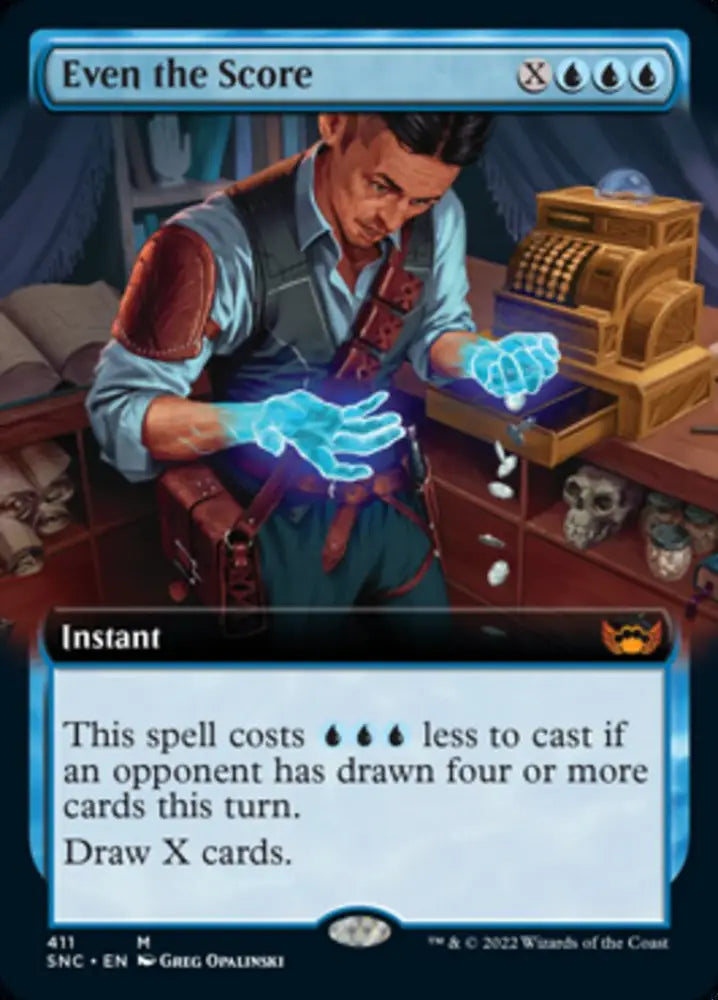 Even the Score (Extended Art) [Streets of New Capenna] - MTG Single