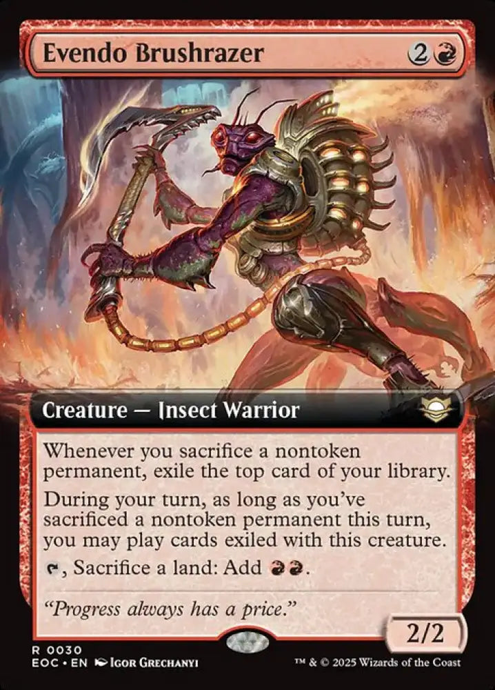 Evendo Brushrazer (30) [Edge of Eternities Commander]