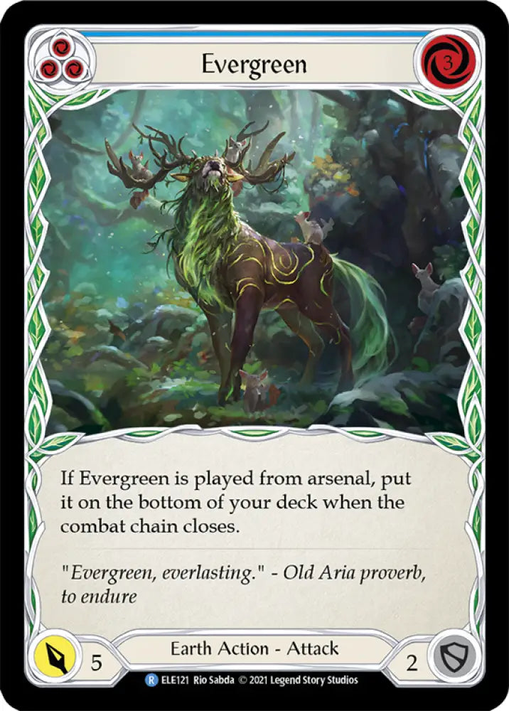 Evergreen (Blue) [Tales of Aria 1st Edition] 1st Edition Normal - Flesh And Blood Single