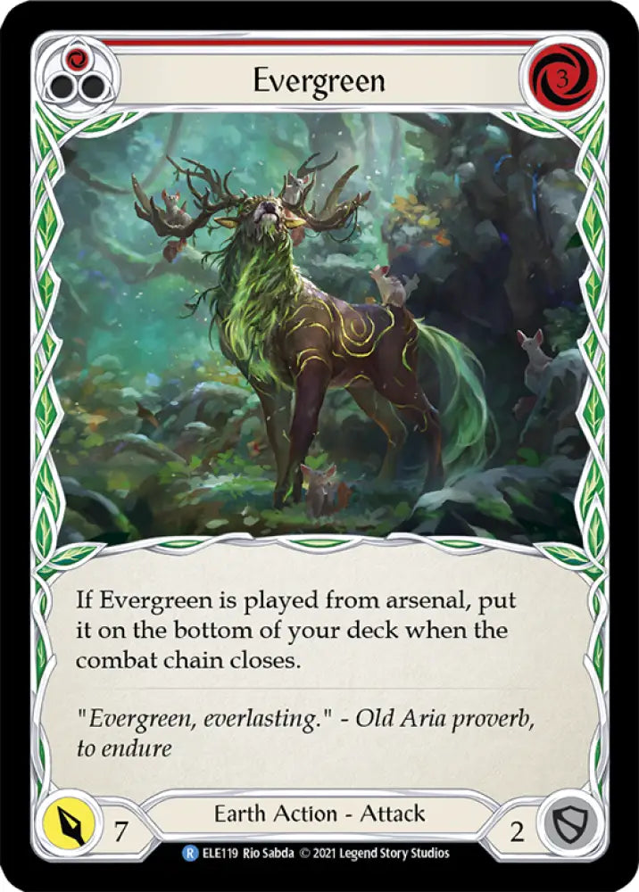 Evergreen (Red) [Tales of Aria 1st Edition] 1st Edition Normal - Flesh And Blood Single