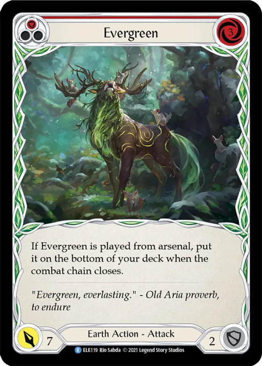 Evergreen (Red) [Tales of Aria 1st Edition] 1st Edition Normal - Flesh And Blood Single