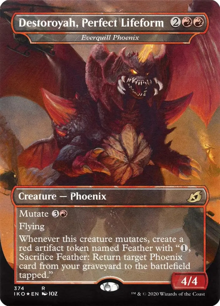 Everquill Phoenix - Destoroyah Perfect Lifeform (Godzilla Series) [Ikoria: Lair of Behemoths] - MTG Single