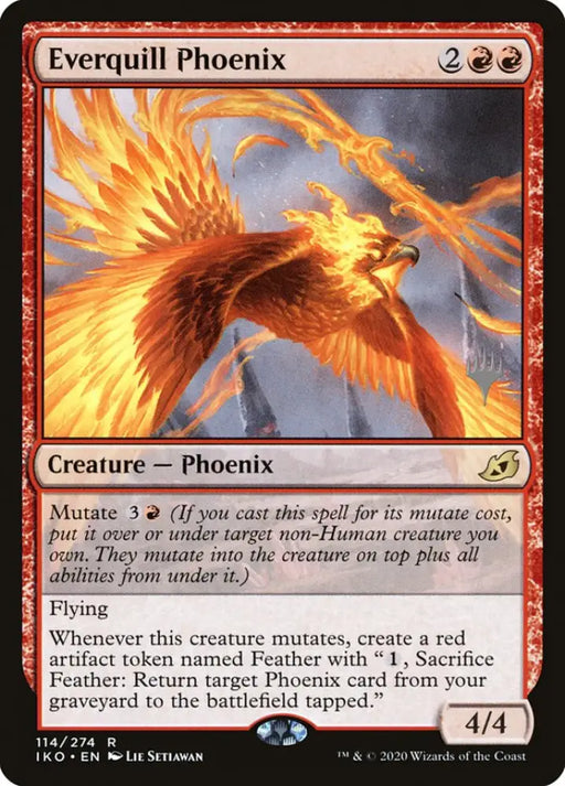 Everquill Phoenix (Promo Pack) [Ikoria: Lair of Behemoths Promos] - MTG Single