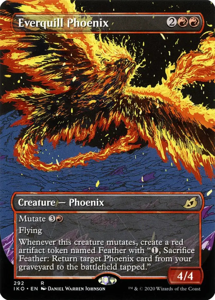 Everquill Phoenix (Showcase) [Ikoria: Lair of Behemoths] - MTG Single