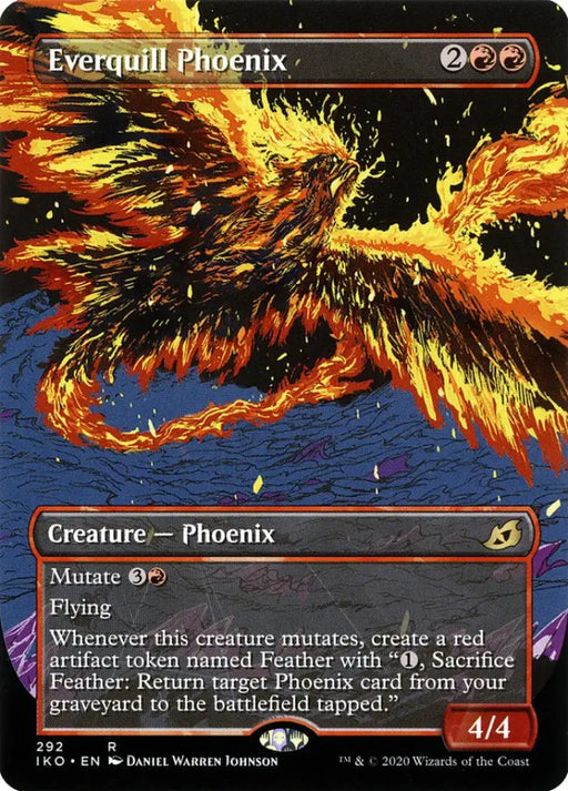 Everquill Phoenix (Showcase) [Ikoria: Lair of Behemoths] - MTG Single
