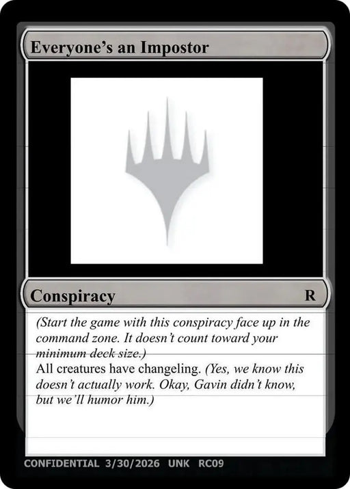 Everyone's an Imposter [Un-Known Event Playtest Cards]