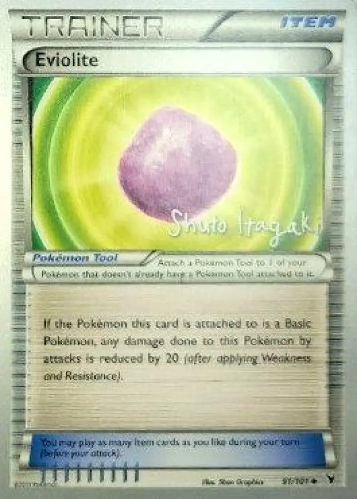 Eviolite (91/101) (Terraki-Mewtwo - Shuto Itagaki) [World Championships 2012] - Pokemon Single